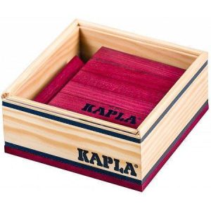 Kapla C40P 40 delig aanvulset Bordeau-Rood Constructie Speelgoed