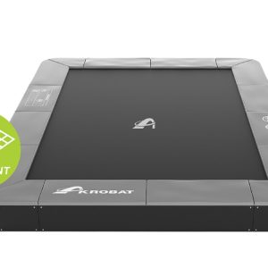Akrobat Trampoline Flat-to-the-Ground Plus 520×305 Primus Antraciet