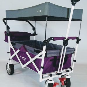 Active Outdoor Bolderkar Paars met zonnedak en extra bagagetas. Showmodel