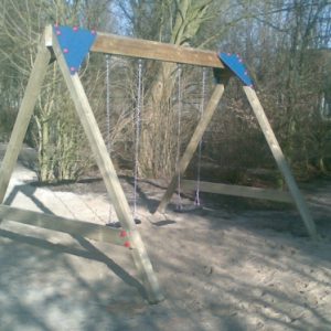 Schommel Hout Zwaar – 4 haken Openbaar