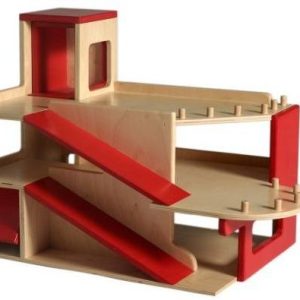 Houten Garage met Lift met 2 verdiepingen  VanDijkToys (Kinderopvang kwaliteit)