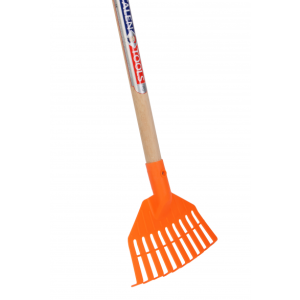Talentools KP6 Mini Gazonhark kunststof oranje kinderhark