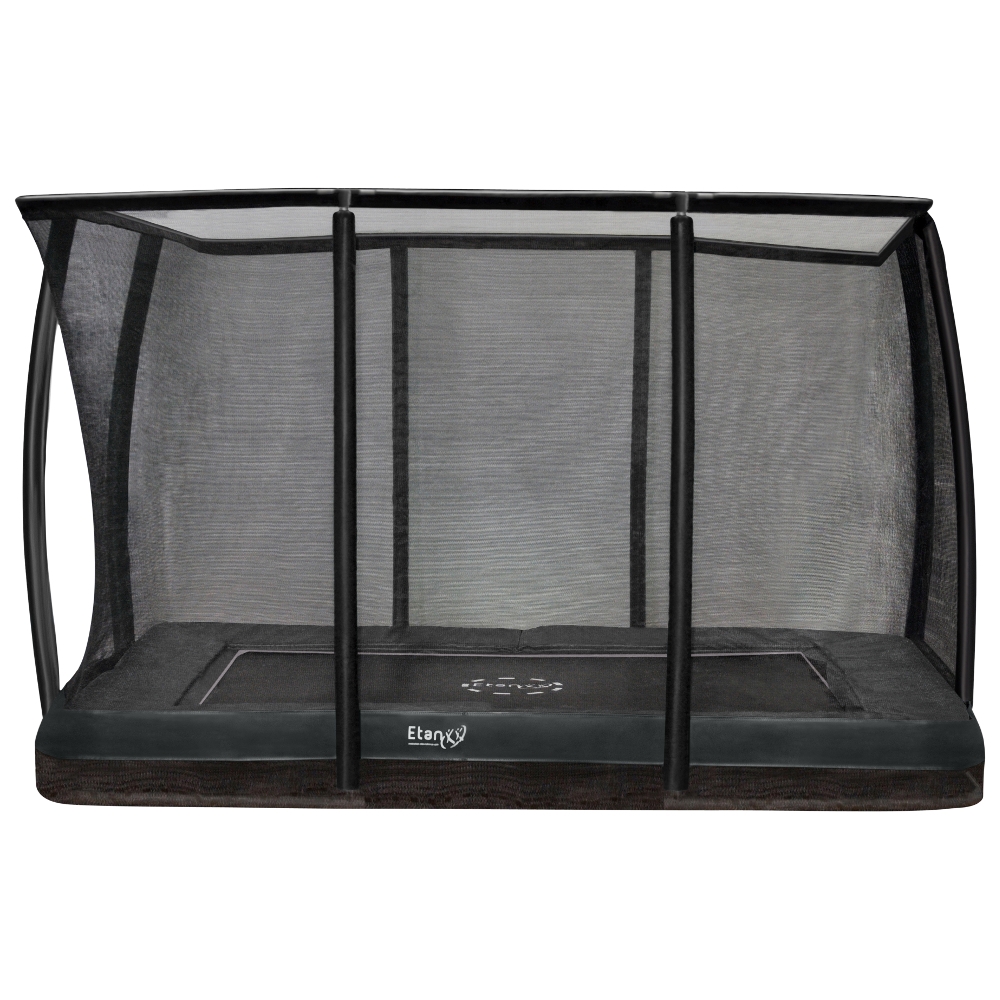 Inground ETAN Premium Gold 310 x 230 cm. Grijs + Safety Net Deluxe - Afbeelding 2
