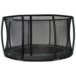 Inground ETAN Premium Gold 430 cm. Grijs + Safety Net Deluxe